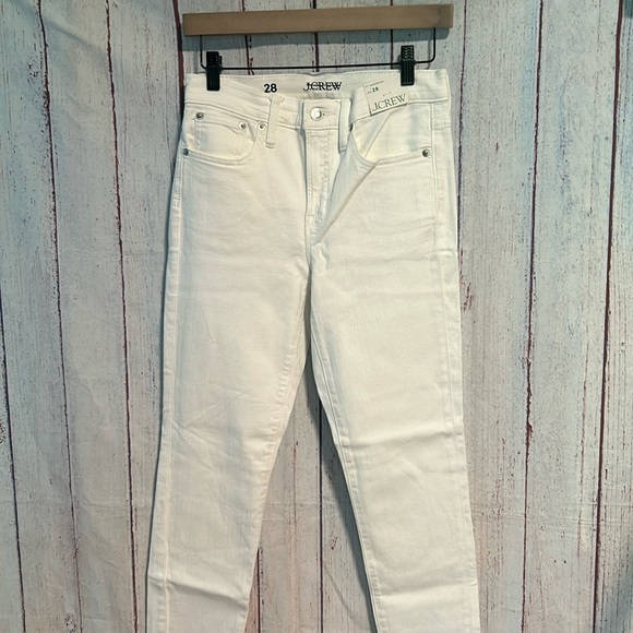 NWT J. Crew 9" toothpick jean in white wash - Picture 6 of 16